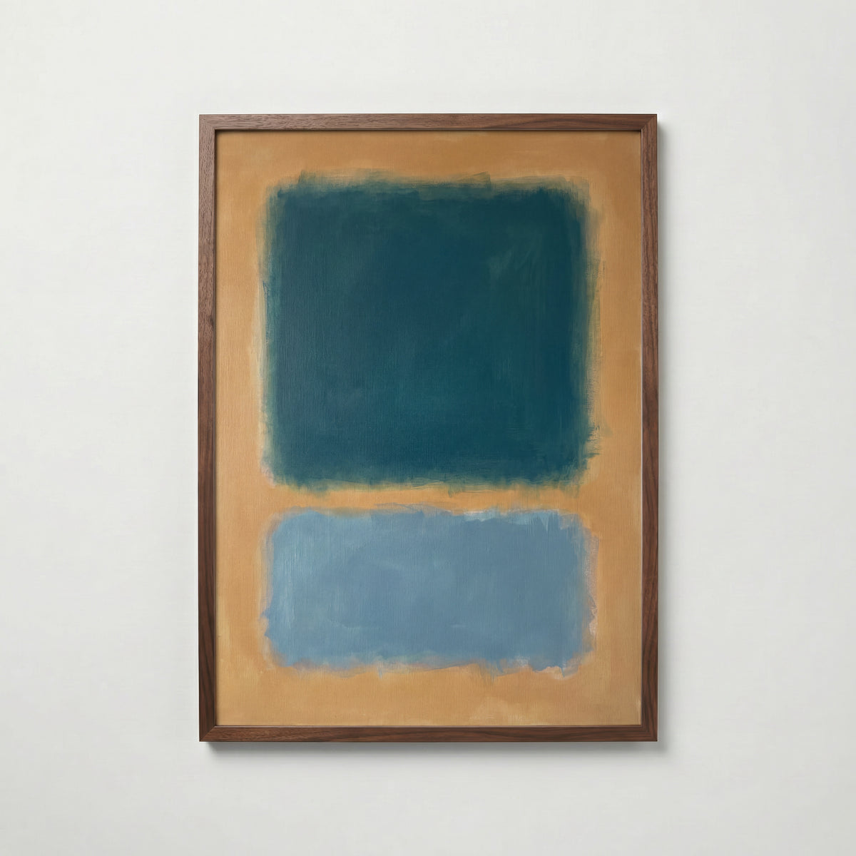 Colour Field in Teal Poster – valnötsram