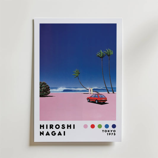 Hiroshi Nagai Pink Coast Poster