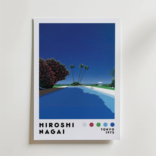 Hiroshi Nagai Deep Blue Pool Poster