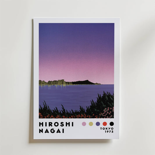 Hiroshi Nagai Skyline Dusk Poster