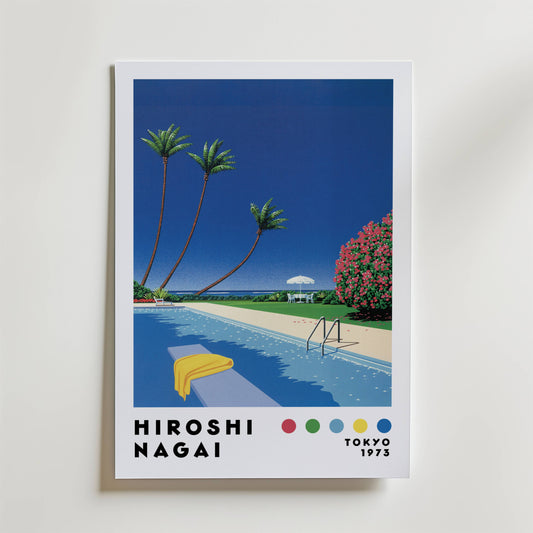 Hiroshi Nagai Summer Pool Calm Poster