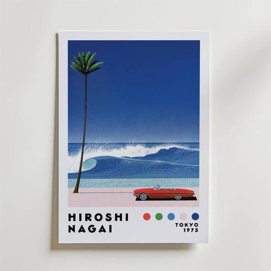 Hiroshi Nagai Crimson Wave Poster