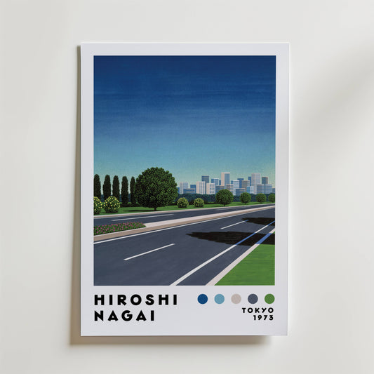 Hiroshi Nagai City Driveway Poster