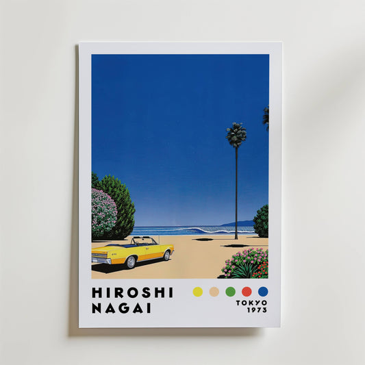 Hiroshi Nagai Yellow Coastline Poster