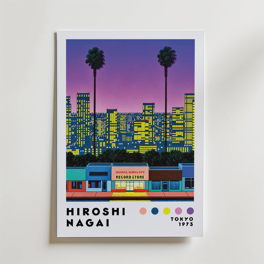 Hiroshi Nagai City Lights Poster