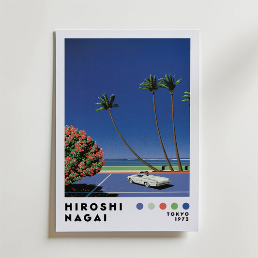 Hiroshi Nagai Seaside Drive Poster