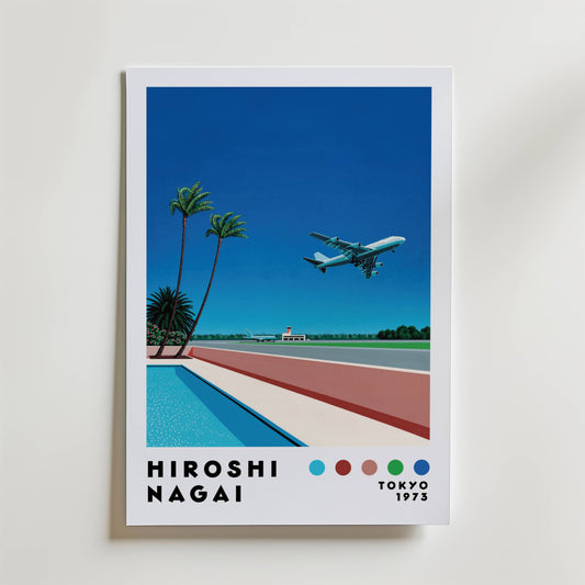 Hiroshi Nagai Palm Airport Poster
