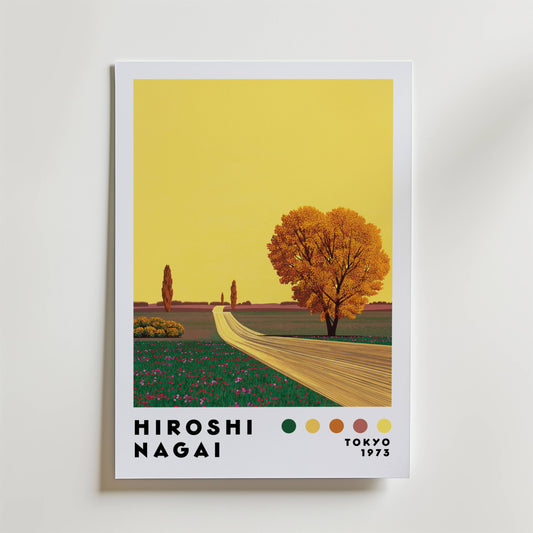Hiroshi Nagai Golden Road Poster