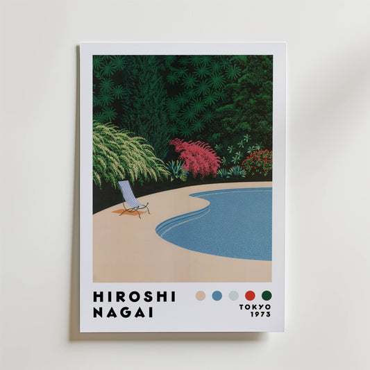 Hiroshi Nagai Garden Poolside Poster