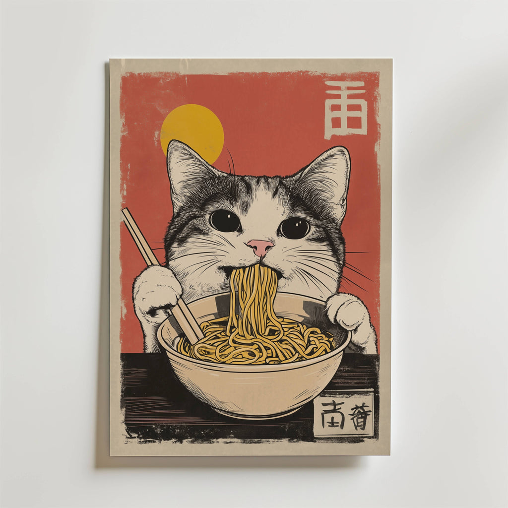 Bundle 2-pack Tokyo Cat Balance – kuraterad postercollection som lyfter hemmet hos Bozetto