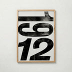 Worn Ink Numerals Poster – ekram