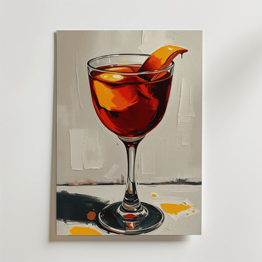 Classic Negroni Drink Poster