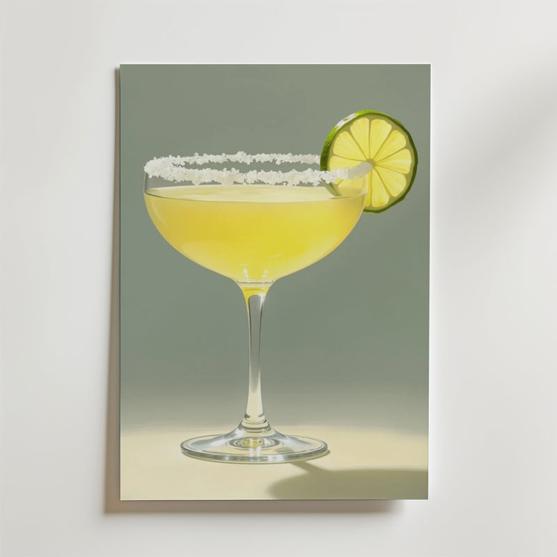 Golden Margarita Drink Poster