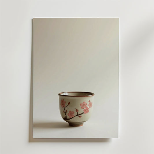Cherry Blossom Ceramic Cup Poster