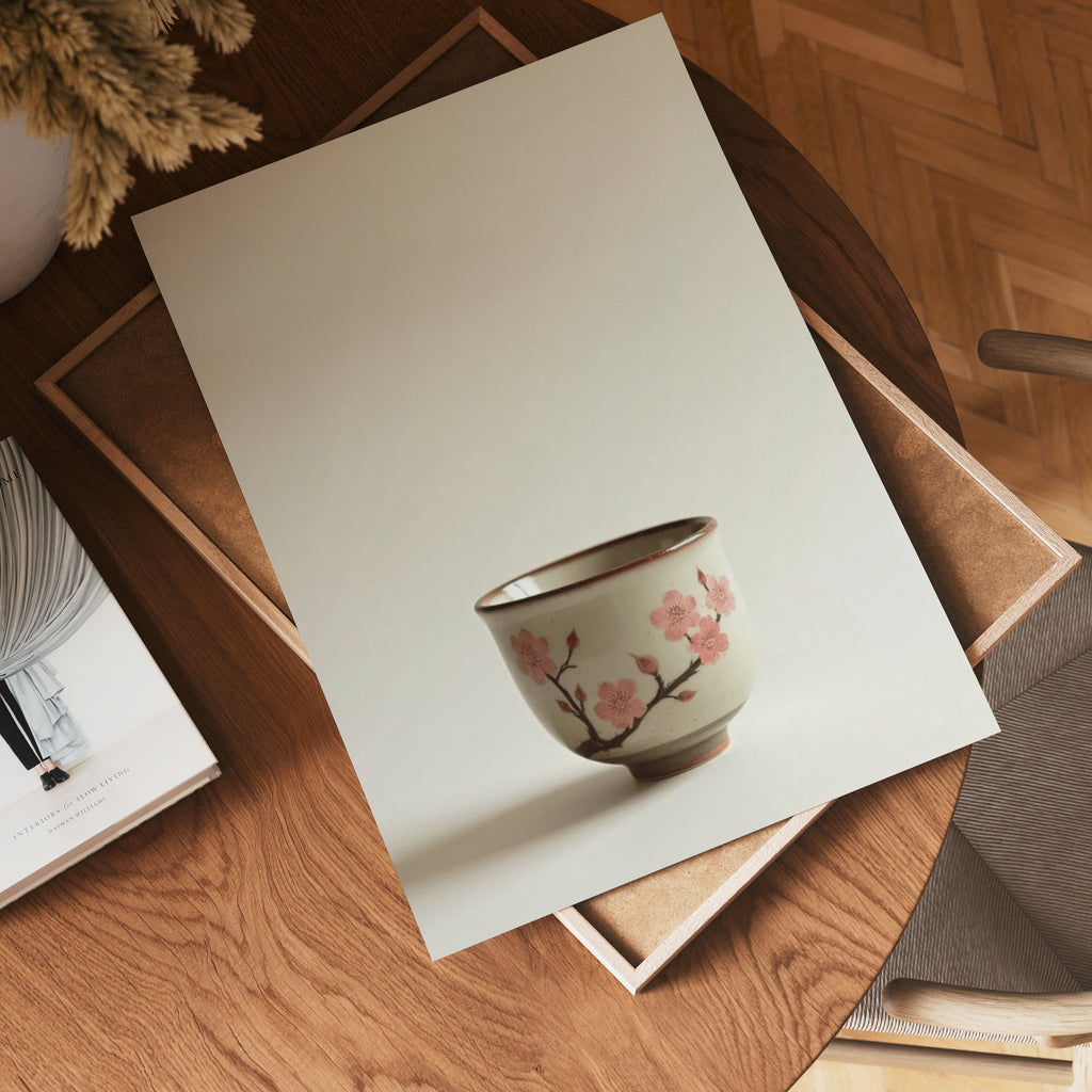 Cherry Blossom Ceramic Cup – affisch med stilfullt motiv från Bozetto i hög kvalitet