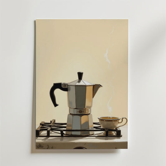 Old School Espresso Poster