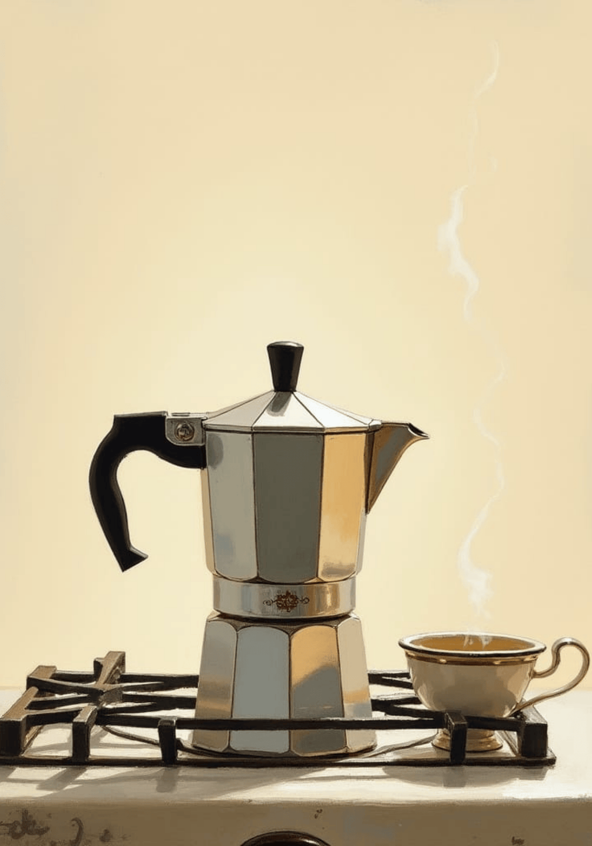 Old School Espresso – affisch med snyggt motiv, köp enkelt hos Bozetto i flera storlekar