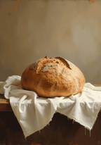 Sourdough Bread Loaf – affisch med snyggt motiv, köp enkelt hos Bozetto i flera storlekar