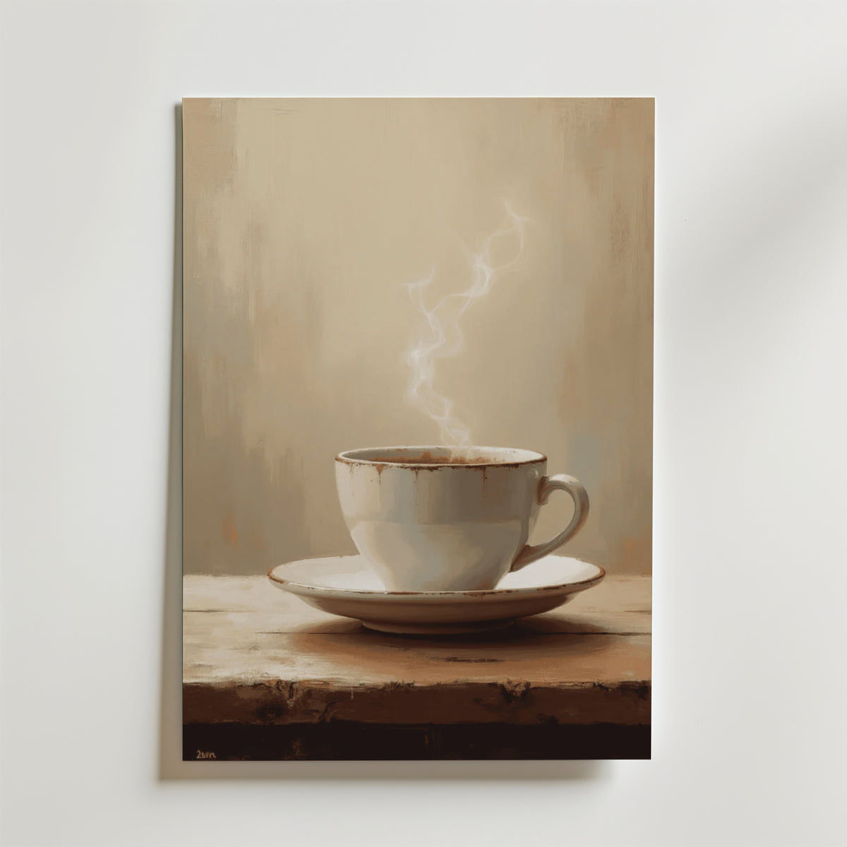 Hot Coffee – stilfullt konsttryck från Bozetto, tryckt på matt finpapper i hög tryckkvalitet