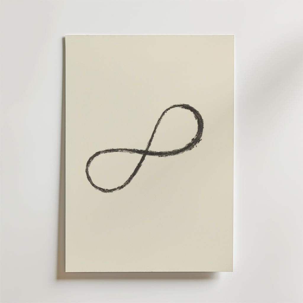 Abstract Infinity – stilfullt konsttryck från Bozetto, tryckt på matt finpapper i hög tryckkvalitet