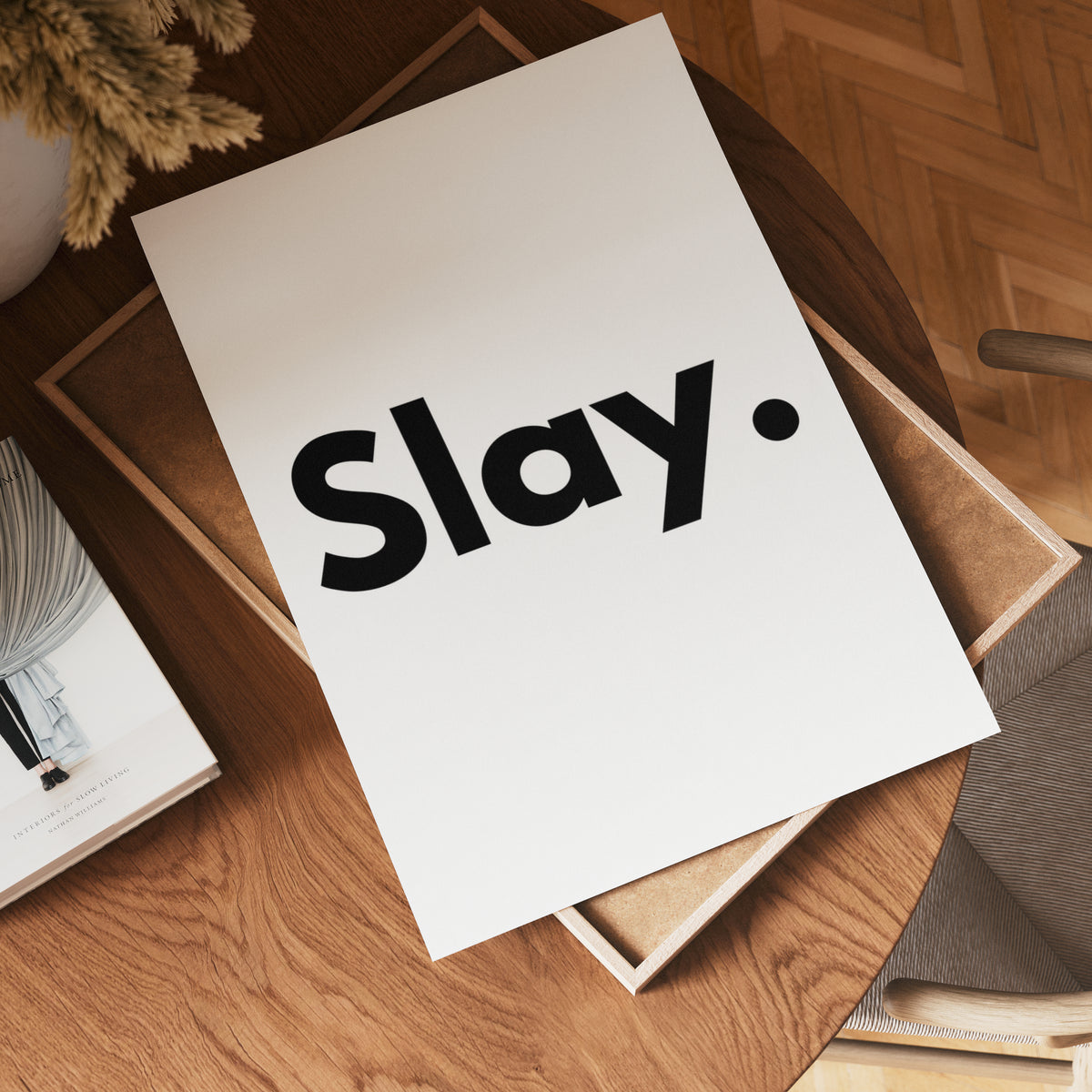 Slay poster visad rakt fram – Bozetto affisch i hög tryckkvalitet i hög tryckkvalitet