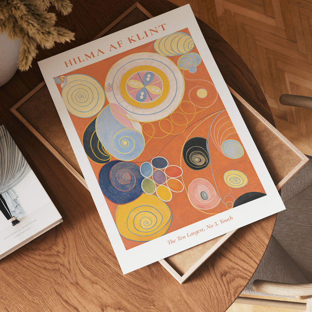 Hilma af Klint The Ten Largest – stilfullt konsttryck från Bozetto, tryckt på matt finpapper
