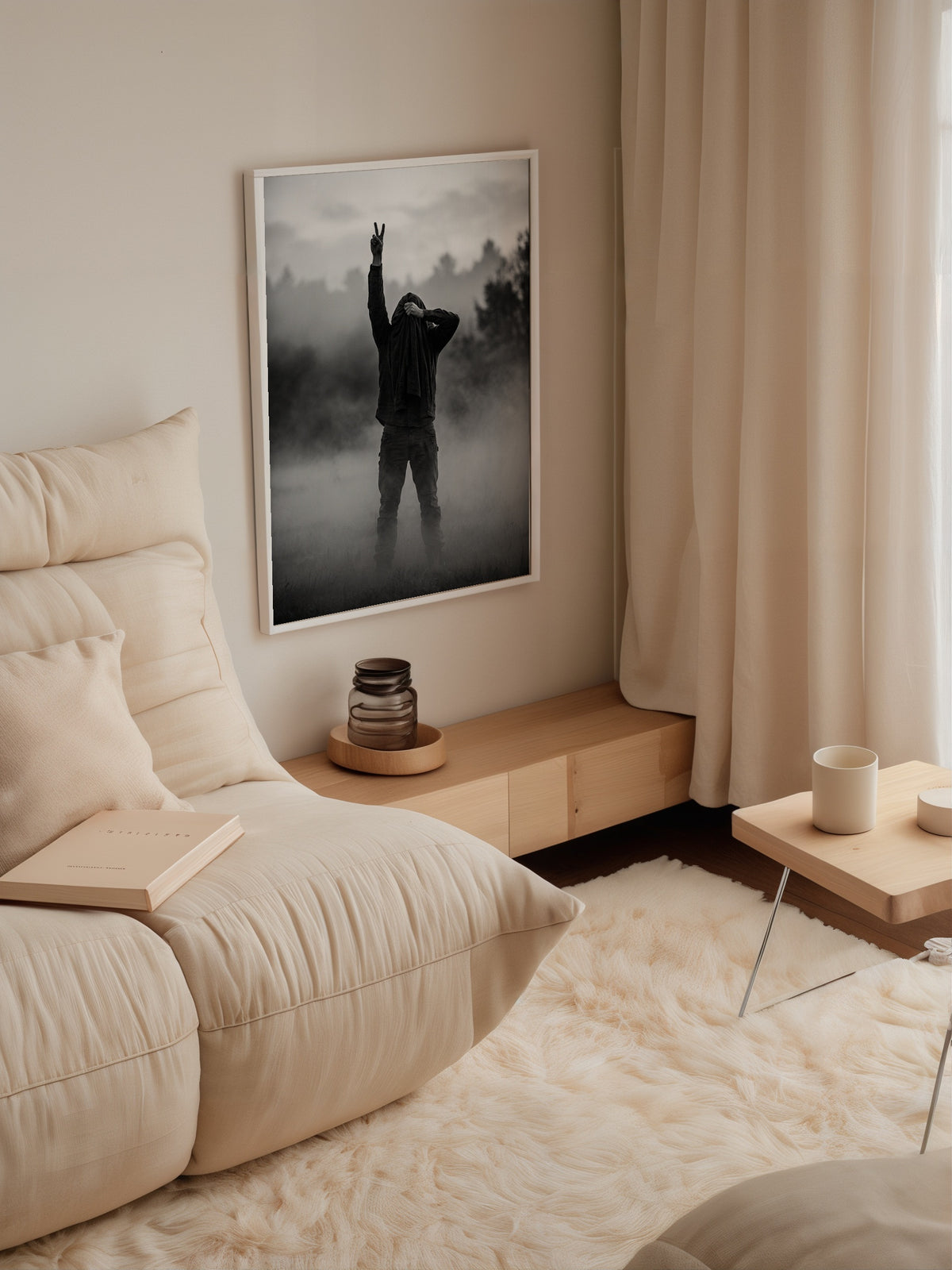 Fog Rebel Poster i rumskomposition med ekram