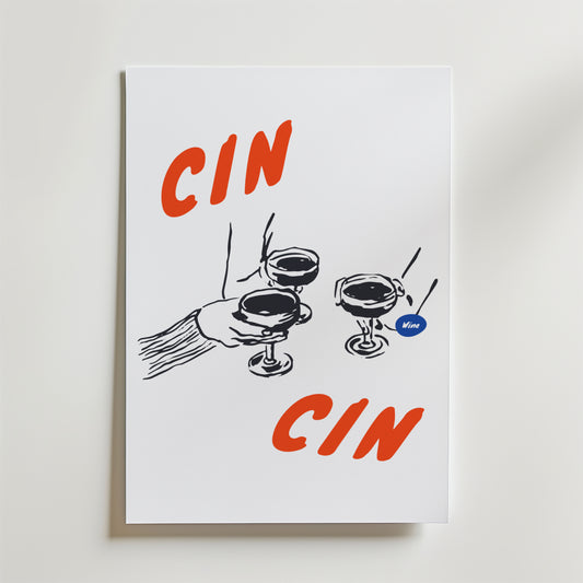 Cin Cin Wine Poster