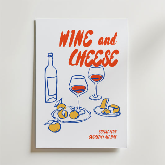 Wine And Cheese No.3 Poster