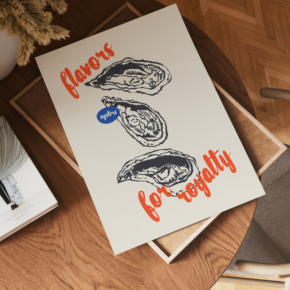 Tasty Oyster poster visad rakt fram – Bozetto affisch i hög tryckkvalitet i hög tryckkvalitet