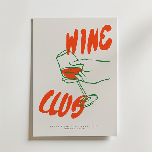 Wine and Dine Club Poster