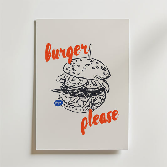 Burger Please Poster