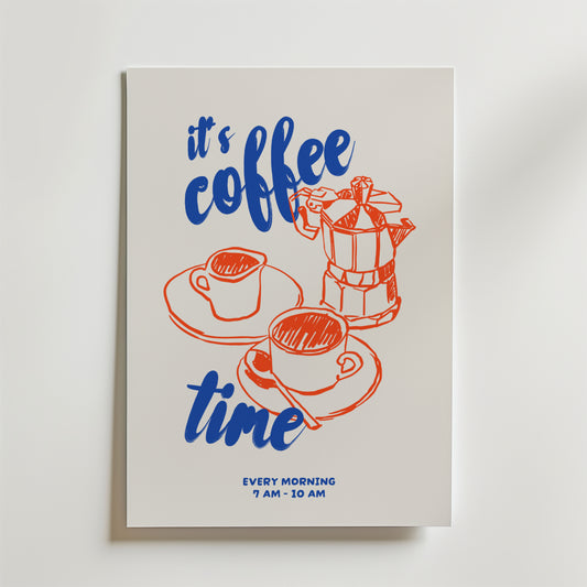 Coffee Every Morning Poster