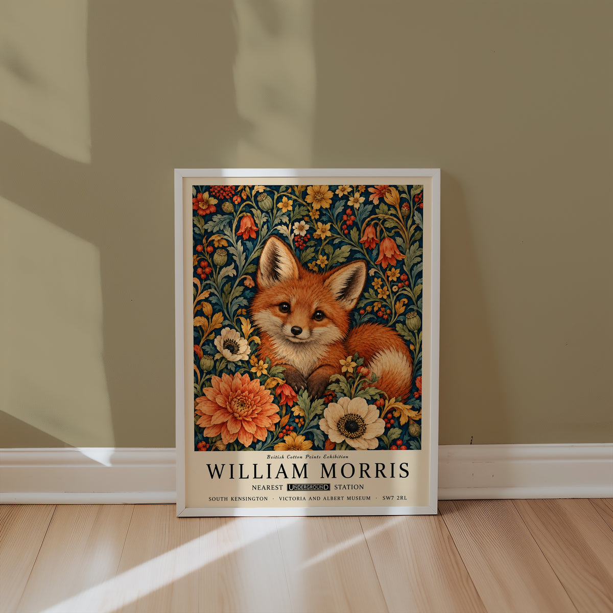 William Morris Velvet Fox Poster – i rum 5