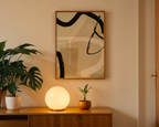 Mockup av Abstract Harmony affisch på vägg – köp enkelt hos Bozetto i hög kvalitet