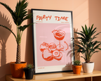 Mockup av Berlin Party TIme affisch på vägg – köp enkelt hos Bozetto i hög kvalitet