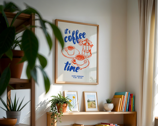 Coffee Every Morning Poster