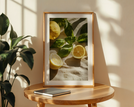 Lemony Herbs Poster