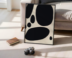 Väggmockup av Bold Shapes affisch på ljus tegelvägg – Bozetto konsttryck i hög tryckkvalitet