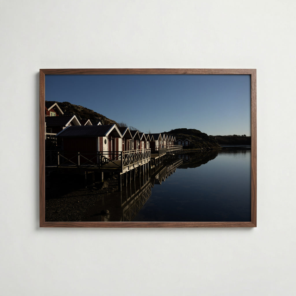 Grundsunds Sjöbodar Poster i inredningsmiljö