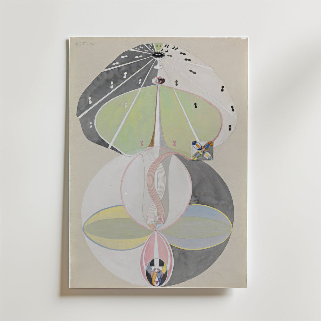 Hilma af Klint Tree of Knowledge affisch på neutral bakgrund – poster från Bozetto