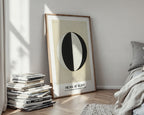 Väggmockup med Hilma af Klint The Current – köp enkelt hos Bozetto affisch i hög kvalitet