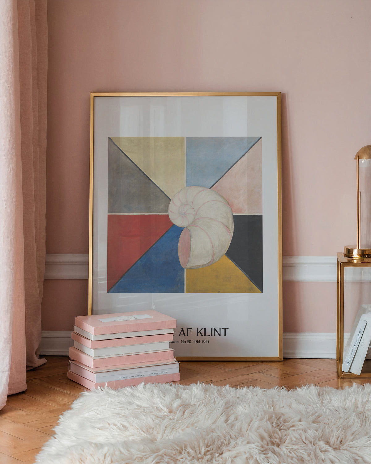 Hilma af Klint The Swan – affisch med stilfullt motiv från Bozetto i hög kvalitet