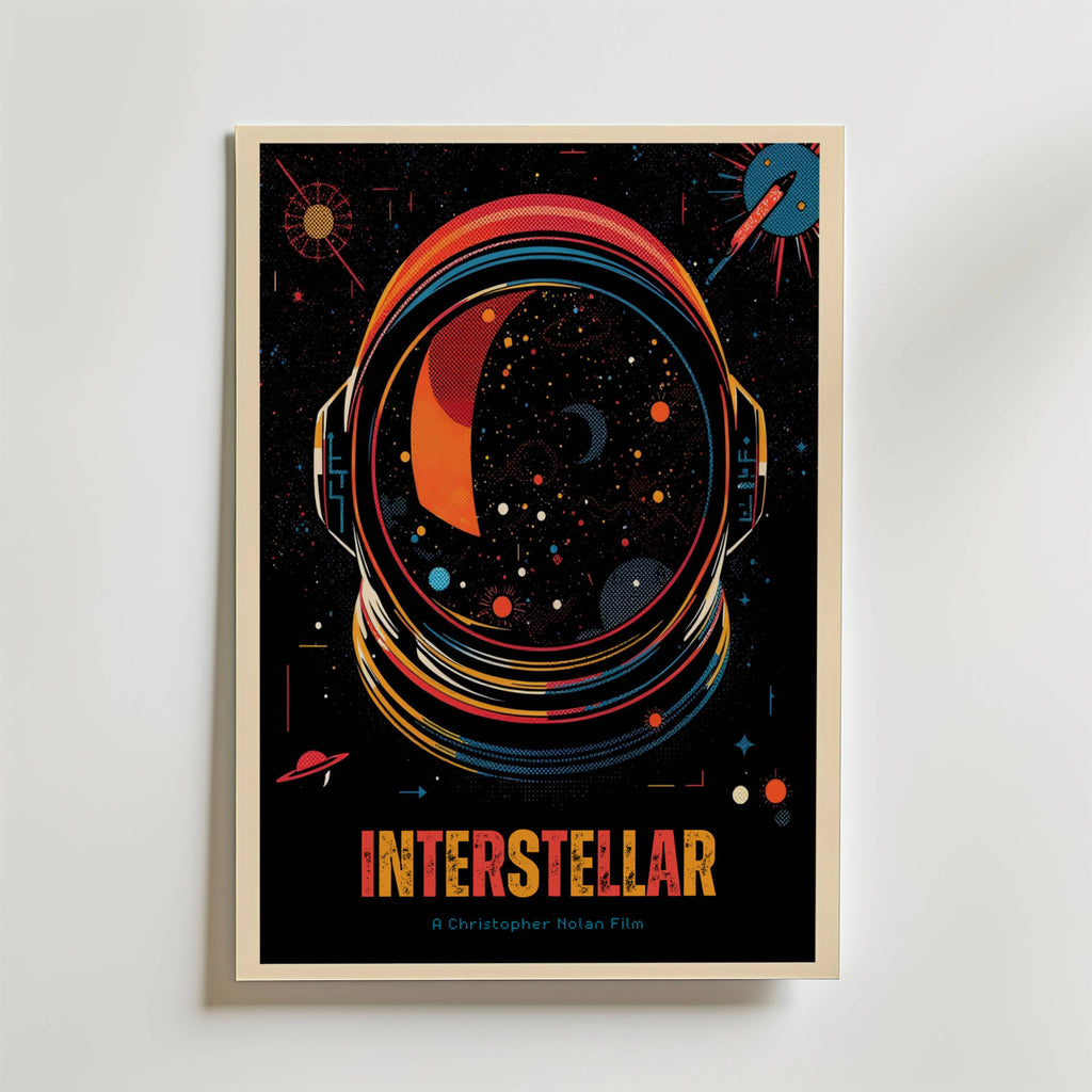 Interstellar – stilfullt konsttryck från Bozetto, tryckt på matt finpapper i hög tryckkvalitet
