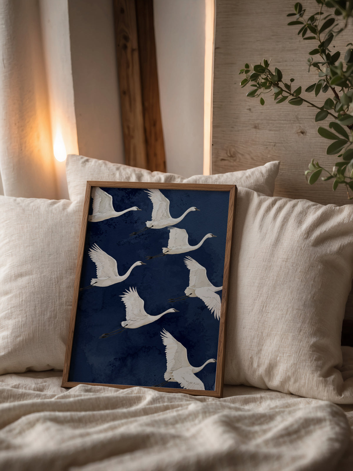 Ivory Wing Poster i rumskomposition med ekram