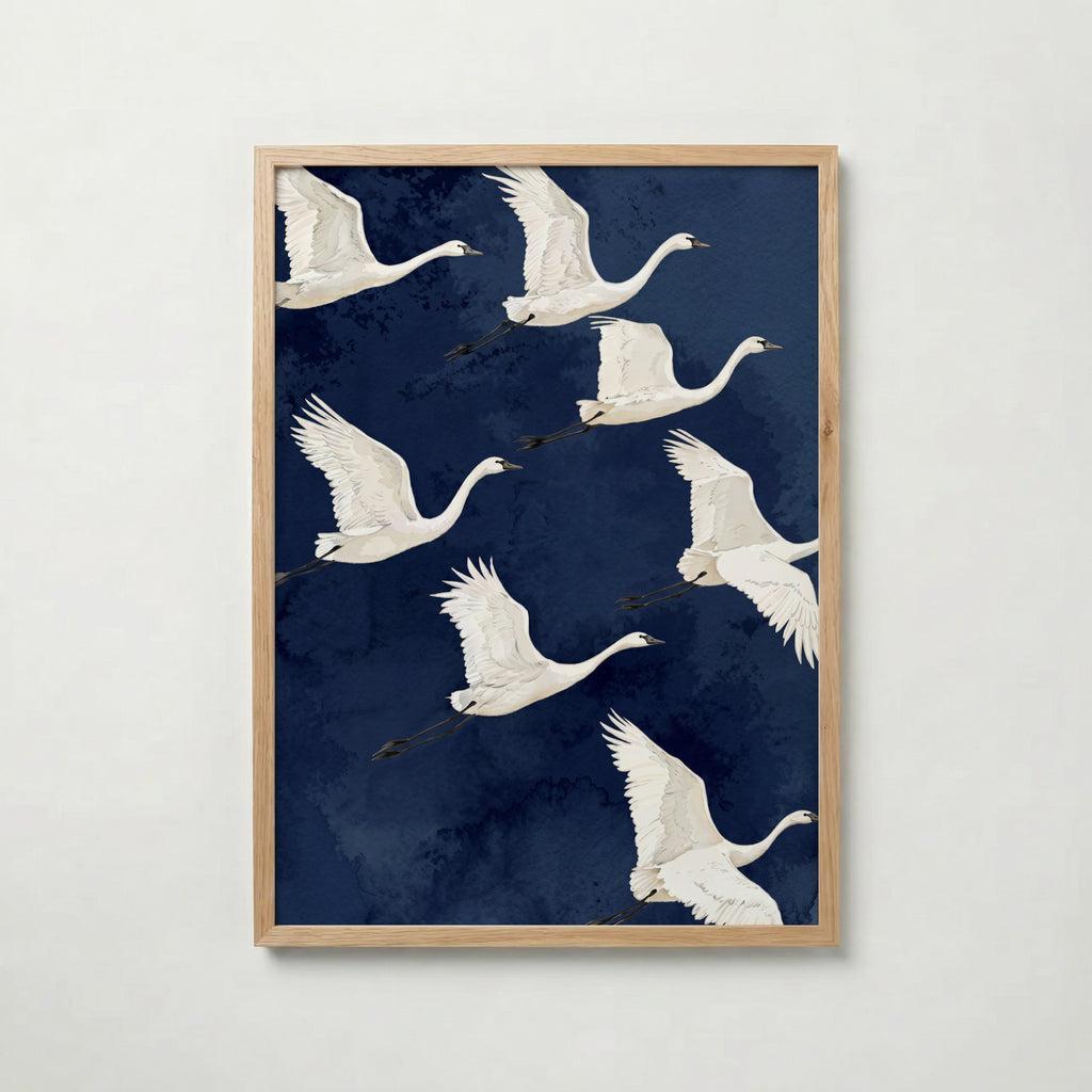 Ivory Wing Poster med ekram