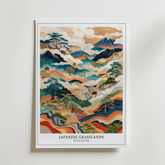 Japanese Grassland Poster