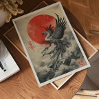 Japan Phoenix poster visad rakt fram – Bozetto affisch i hög tryckkvalitet i hög tryckkvalitet