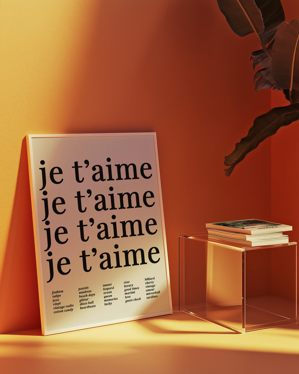 Je T'aime Echo Poster – i rum 1