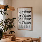 Je T'aime Echo Poster – i rum 4